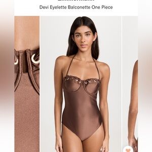 NWT Zimmerman Devi eyelette balconette swim size 1 (US 6)